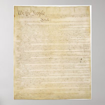 Original United States Constitution Page 1 Posters