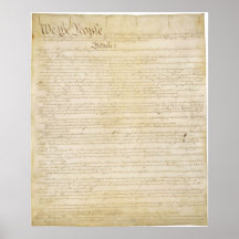 Original United States Constitution Page 1 Posters