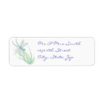 Original Watercolor Dragonfly in Blue and Green Return Address Labels