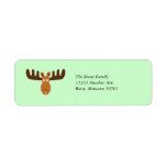 Orignaux Head_Classic personnalisable Étiquette D’adresse Retour