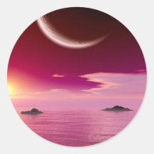 Orion Keys Round Stickers