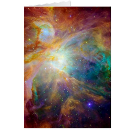 Orion Nebula (Hubble & Spitzer Telescopes) Card