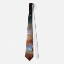 Orion nebula NASA orange starry sky Neck Ties