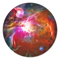 Orion Nebula Round Sticker