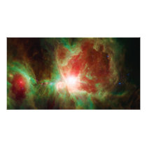 Orion Nebula Taken By The Spitzer Telescope Art Photo