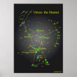 Orion the Great Hunter Constellation Print