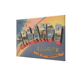 Orlando, Florida - Large Letter Scenes 2 Canvas Prints