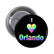 Orlando -- Pastels Pinback Button