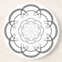 Ornament - Black and White Coasters