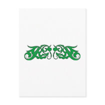 Ornament Blätter leaves Postkarte