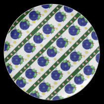 Ornament Christmas plates