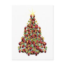 Ornament Christmas Tree Post Card