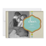 Ornament: Earth Holiday Photo Card invitations