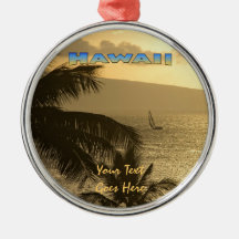 Ornament: Lahaina Sunset #1 (Premium Round)