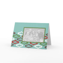 ornament retro photo template cards