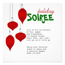 Ornament Soiree Personalized Invites