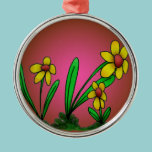 Ornament,Three Little Flowers, Springtime ornaments