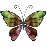 ORNAMENT Warm Shades Rainbow Wings Butterfly Photo Cut Outs