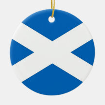 Ornament with flag of Scotland