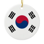 Ornament with flag of South Korea