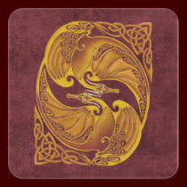 Ornamental Celtic Dragons stickers
