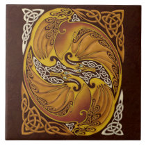 Ornamental Celtic Dragons tiles
