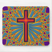 ORNAMENTAL CROSS MOUSEPAD