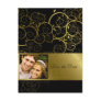 Ornamental Gold Spiral Vine Save The Date Postcard