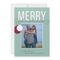 Ornamental Holiday Photo Card Invitations
