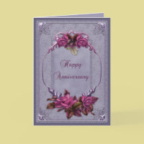 Ornamental Lace Anniversary cards
