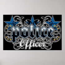 Ornamental Police Officer Poster