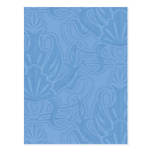 Ornate Blue Postcards