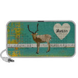 Ornate Bronze Buck  I Love Music Doodle Speaker speakers