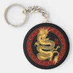 Ornate Chinese Year of the Dragon Keychain