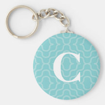 Ornate Contemporary Monogram - Letter C Key Chains