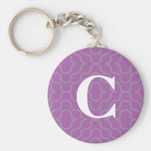Ornate Contemporary Monogram - Letter C Key Chains