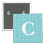 Ornate Contemporary Monogram - Letter C Pins