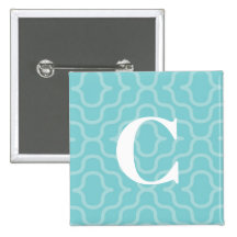 Ornate Contemporary Monogram - Letter C Pins