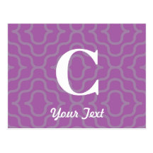 Ornate Contemporary Monogram - Letter C Post Card