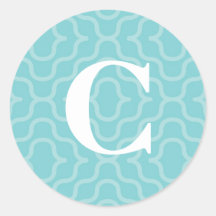 Ornate Contemporary Monogram - Letter C Sticker