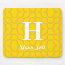 Ornate Contemporary Monogram - Letter H Mouse Pads