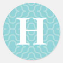 Ornate Contemporary Monogram - Letter H Stickers