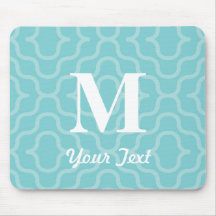 Ornate Contemporary Monogram - Letter M Mouse Pad