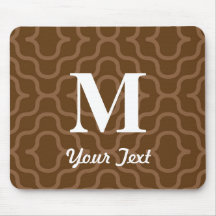Ornate Contemporary Monogram - Letter M Mouse Pads