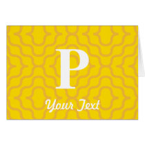 Ornate Contemporary Monogram - Letter P Cards