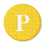 Ornate Contemporary Monogram - Letter P Fridge Magnets