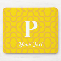 Ornate Contemporary Monogram - Letter P Mouse Mats