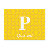 Ornate Contemporary Monogram - Letter P Post Card