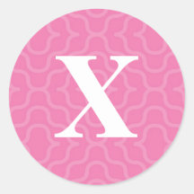 Ornate Contemporary Monogram - Letter X Stickers