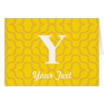 Ornate Contemporary Monogram - Letter Y Card